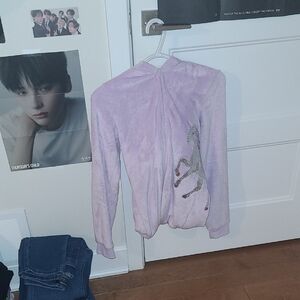 Pink Unicorn Embroidered Jacket